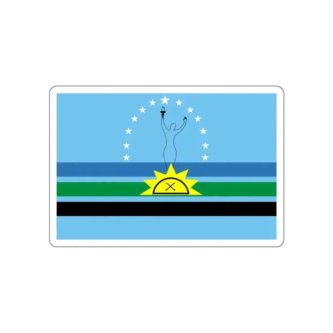 Flag of Monagas Venezuela STICKER Vinyl Die-Cut Decal - The Sticker Space