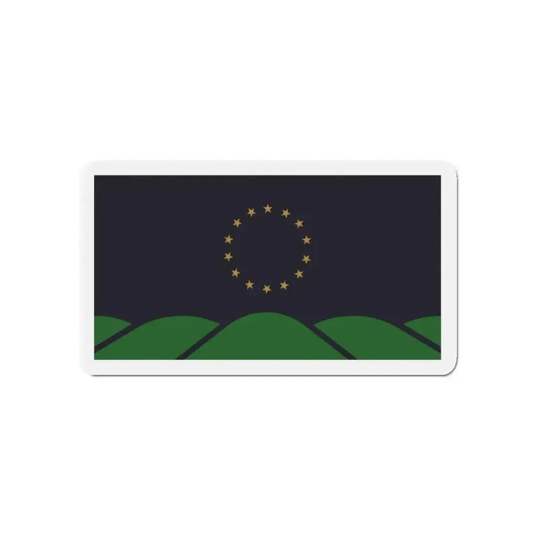 Flag of Montpelier VT - Refrigerator Magnet - The Sticker Space
