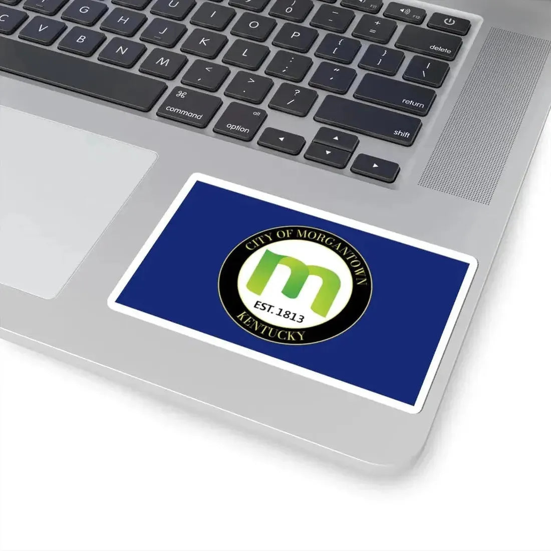 Flag of Morgantown Kentucky (United States) STICKER Vinyl Kiss-Cut Decal - The Sticker Space