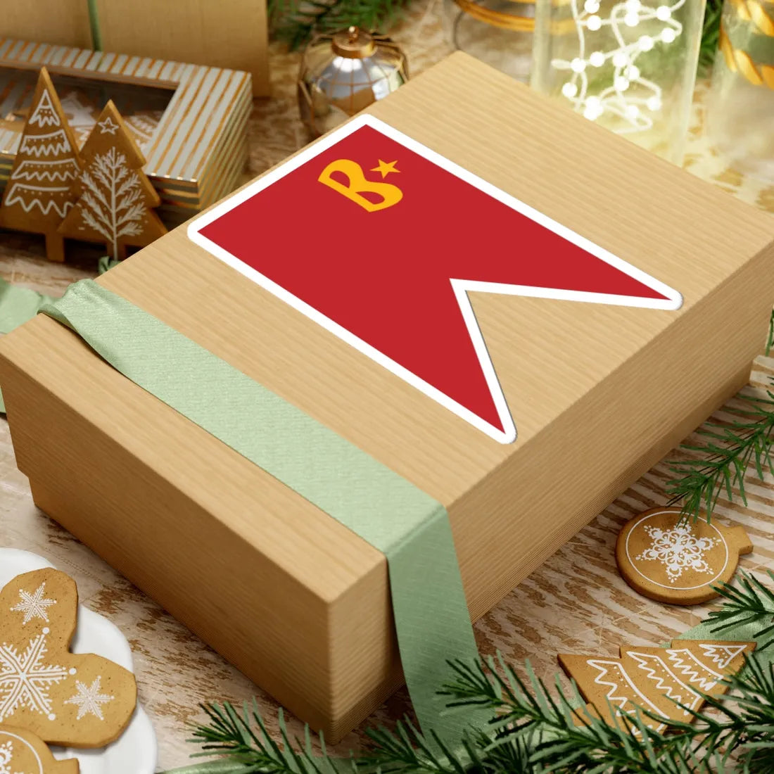 Flag of Moroccan Naval Group Commander Captain (Morocco) STICKER Vinyl Kiss-Cut Decal - The Sticker Space