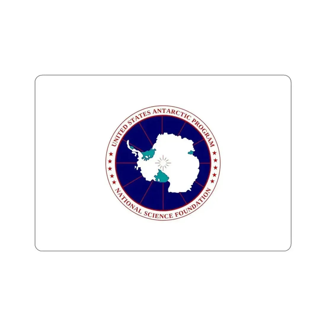 Flag of National Science Foundation Antarctic Program STICKER Vinyl Die-Cut Decal - The Sticker Space