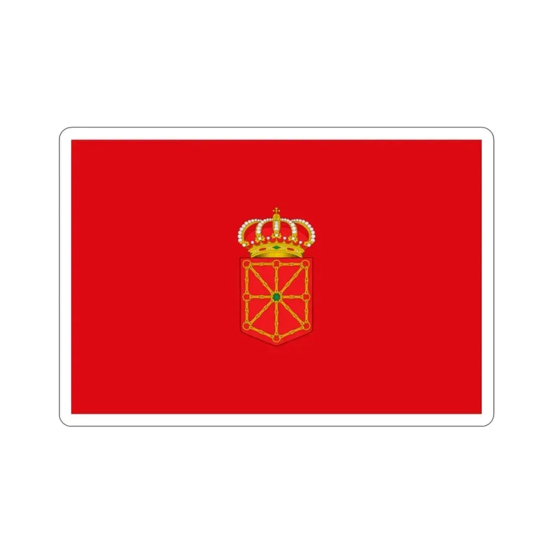 Flag of Navarre Spain STICKER Vinyl Die-Cut Decal - The Sticker Space