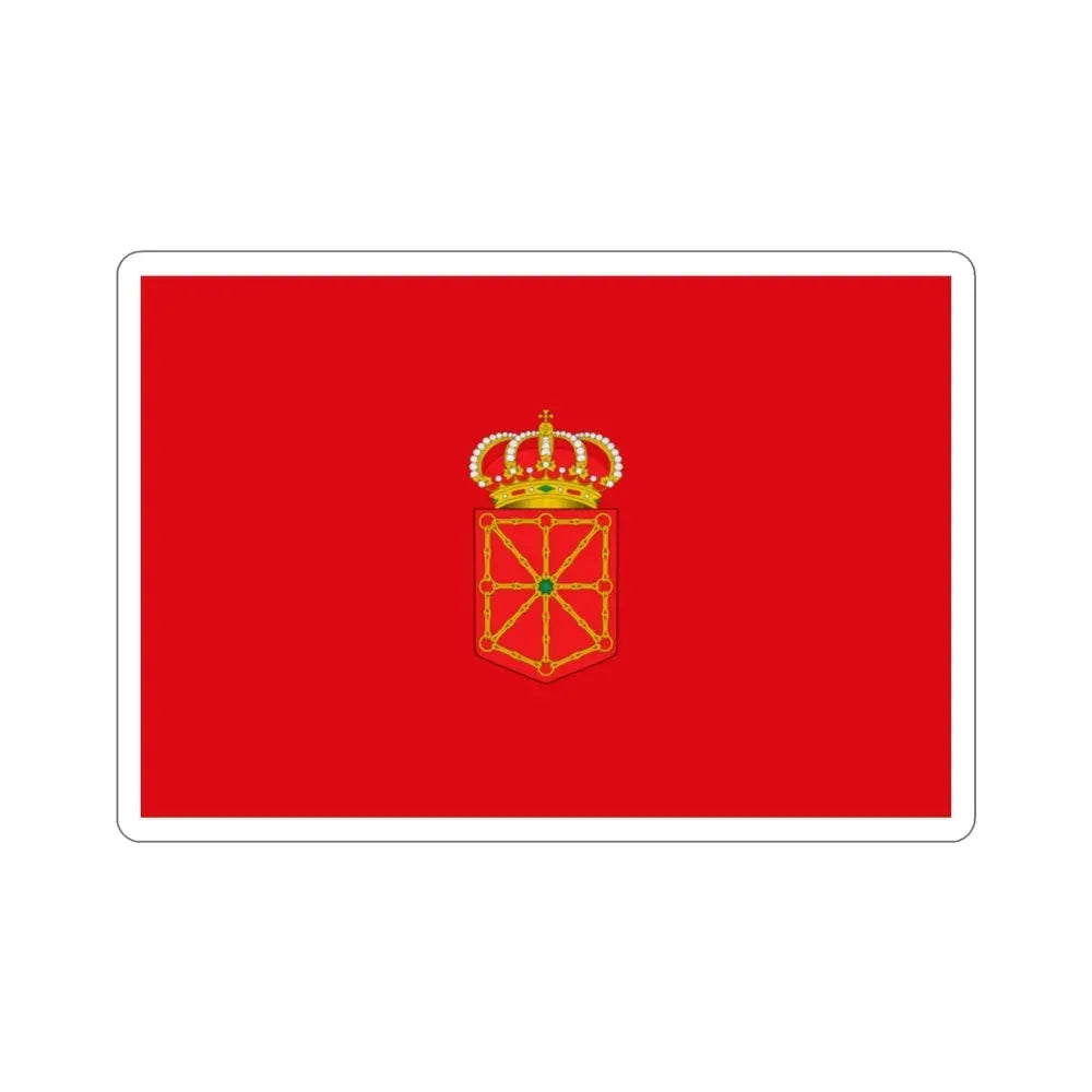 Flag of Navarre Spain STICKER Vinyl Die-Cut Decal - The Sticker Space