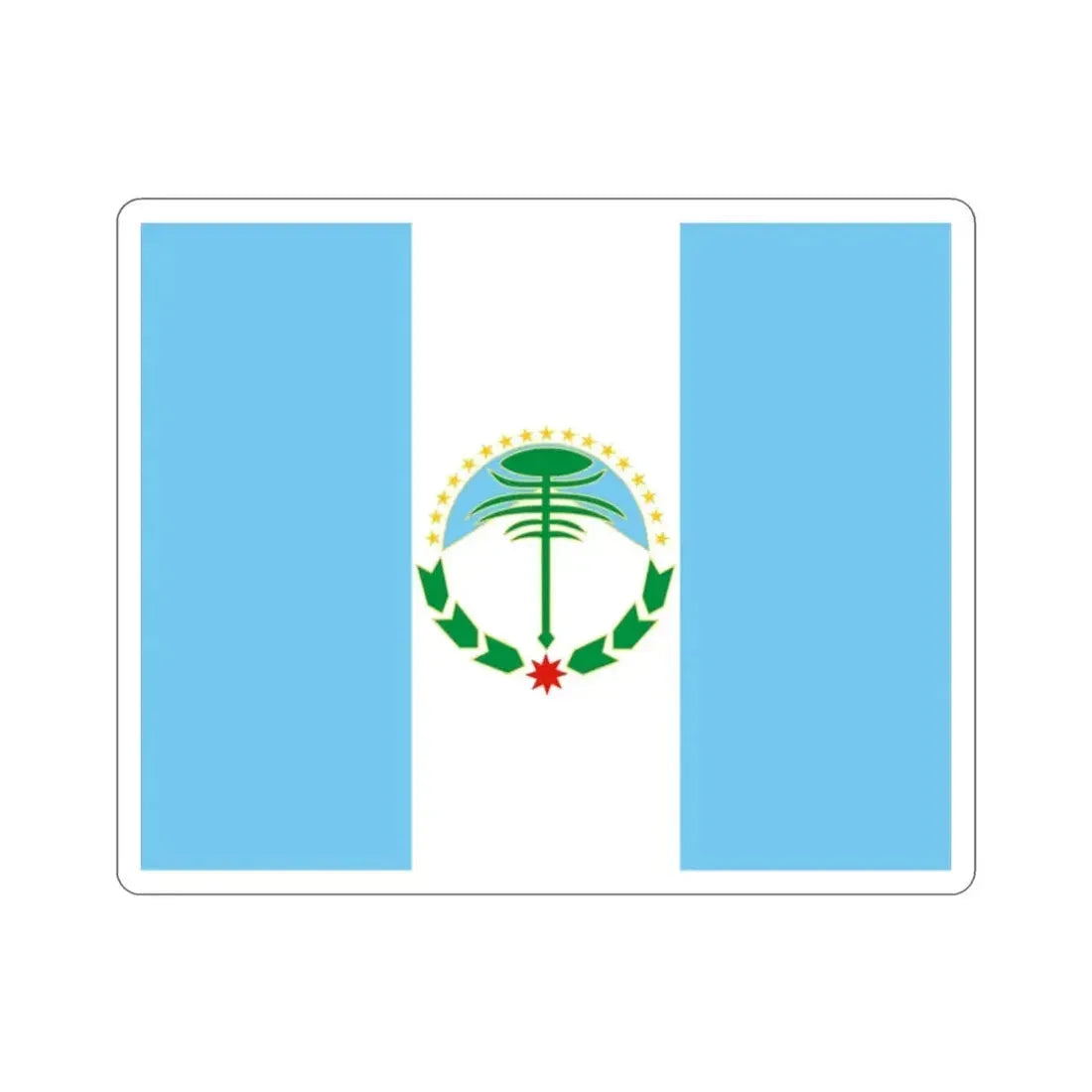 Flag of Neuquén Province Argentina STICKER Vinyl Die-Cut Decal - The Sticker Space