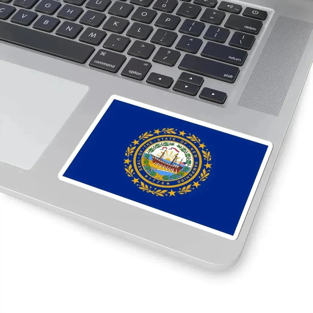 Flag of New Hampshire 3-2 (United States) STICKER Vinyl Kiss-Cut Decal - The Sticker Space
