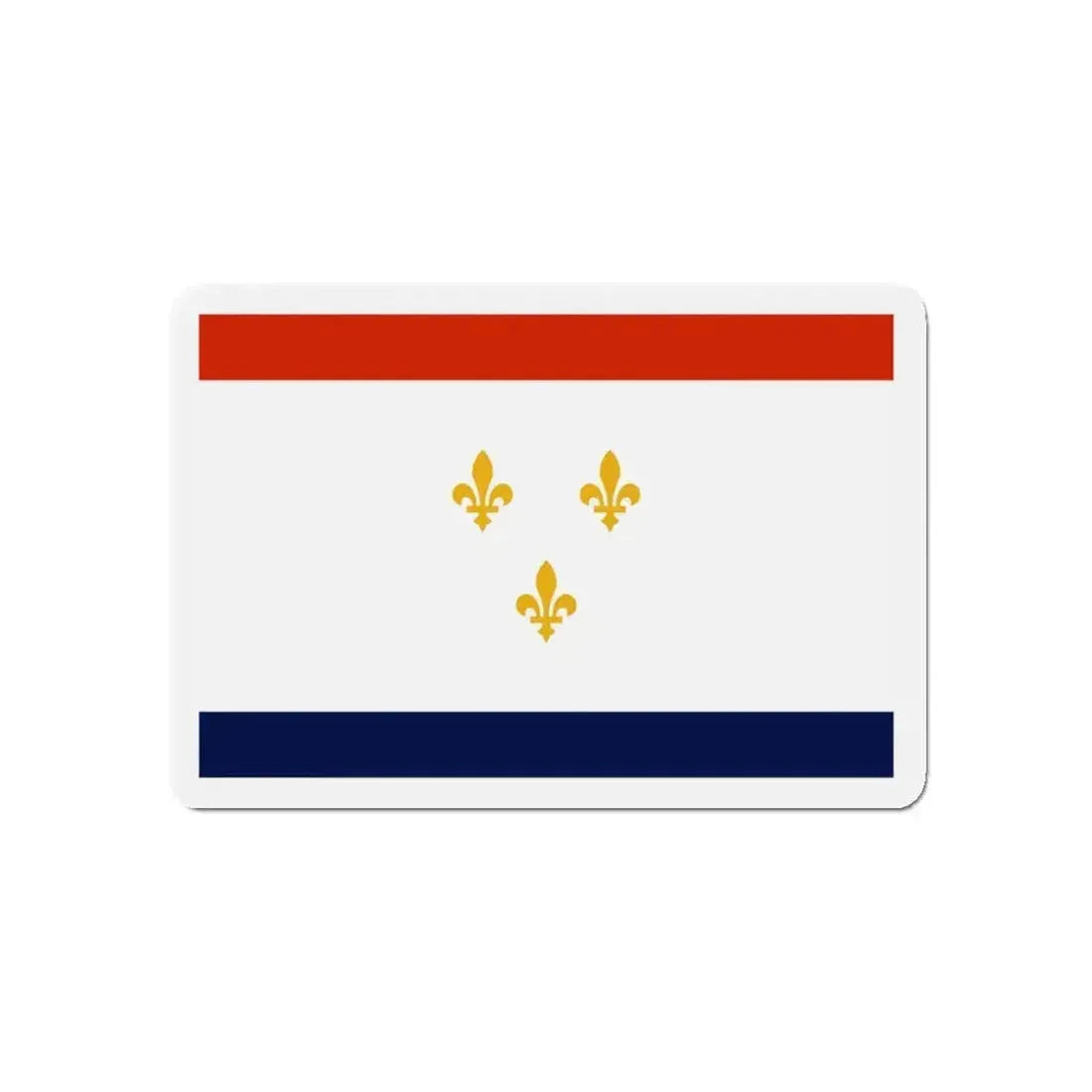 Flag of New Orleans Louisiana - Refrigerator Magnet - The Sticker Space