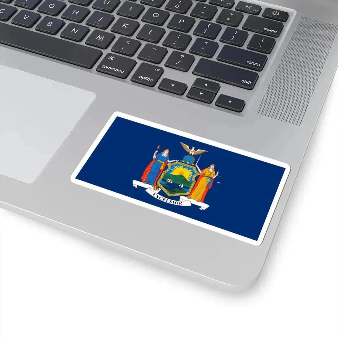 Flag of New York 1909-2020 (United States) STICKER Vinyl Kiss-Cut Decal - The Sticker Space