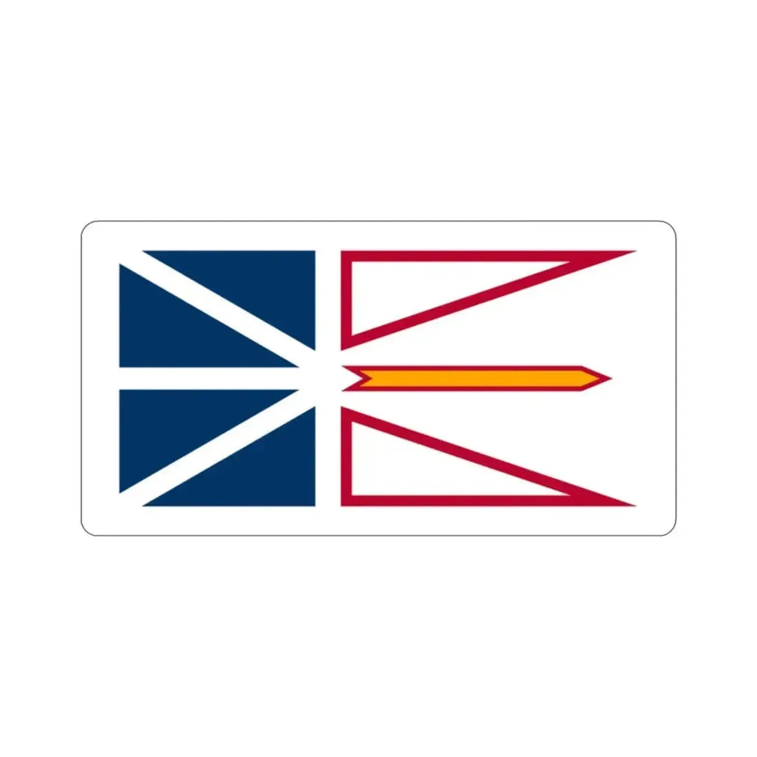 Flag of Newfoundland and Labrador Canada STICKER Vinyl Die-Cut Decal - The Sticker Space