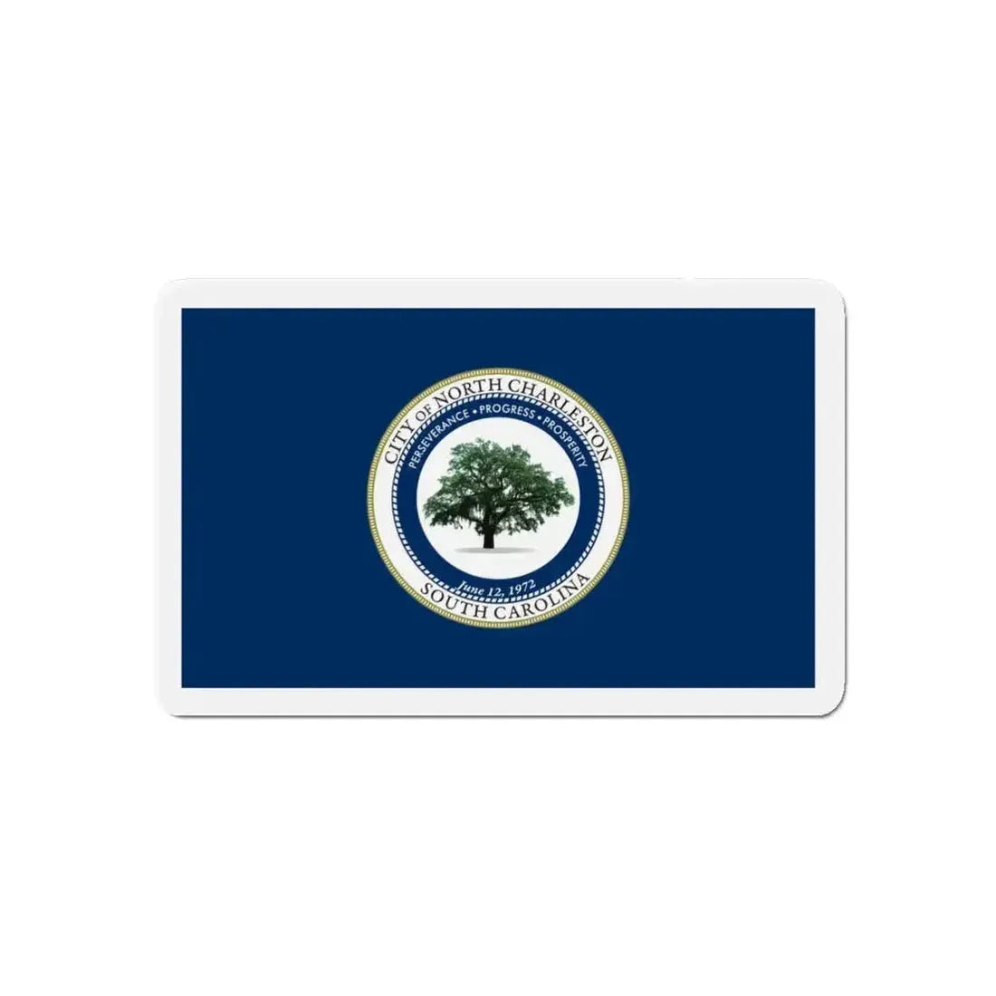 Flag of North Charleston South Carolina - Refrigerator Magnet - The Sticker Space