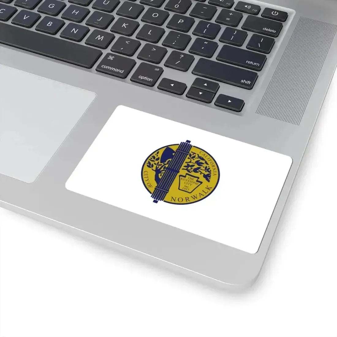 Flag of Norwalk California (United States) STICKER Vinyl Kiss-Cut Decal - The Sticker Space