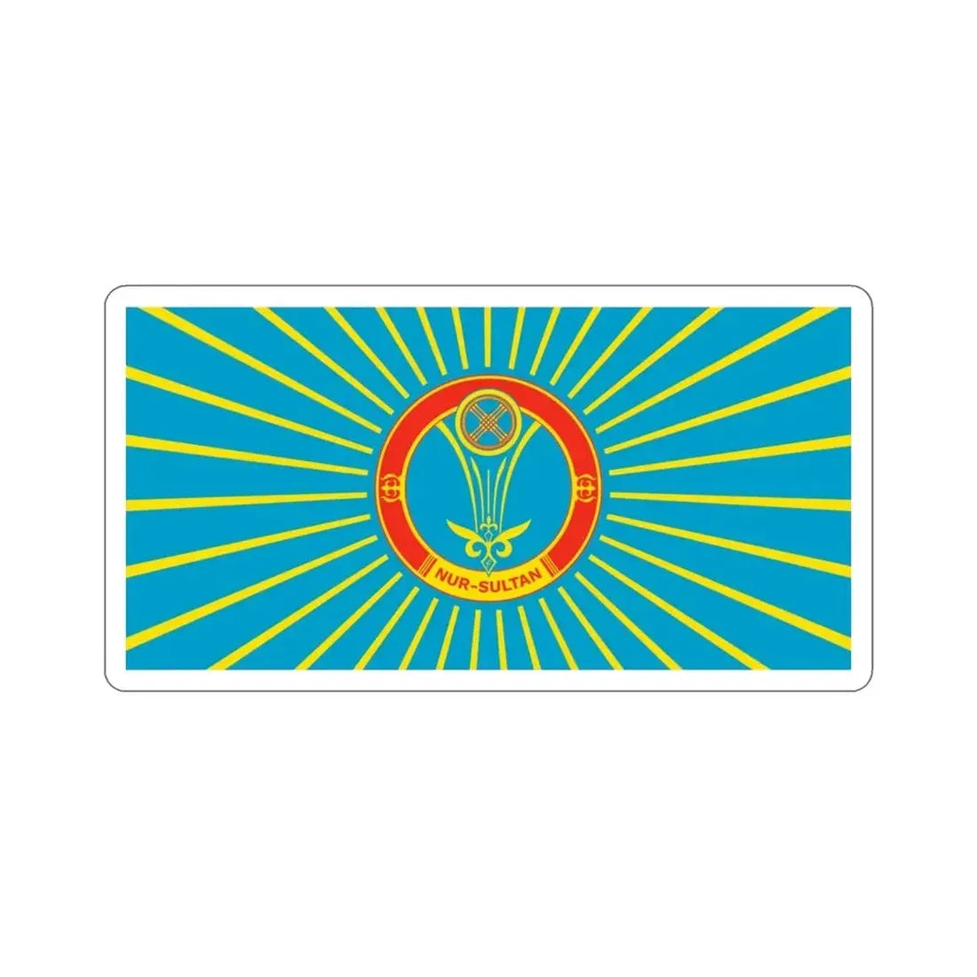Flag of Nur Sultan Kazakhstan STICKER Vinyl Die-Cut Decal - The Sticker Space