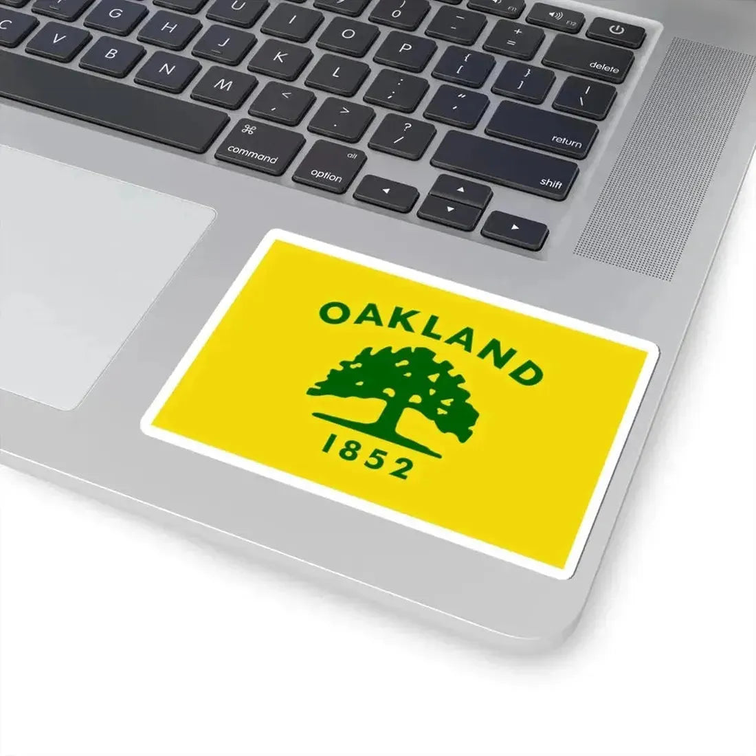 Flag of Oakland California (United States) STICKER Vinyl Kiss-Cut Decal - The Sticker Space