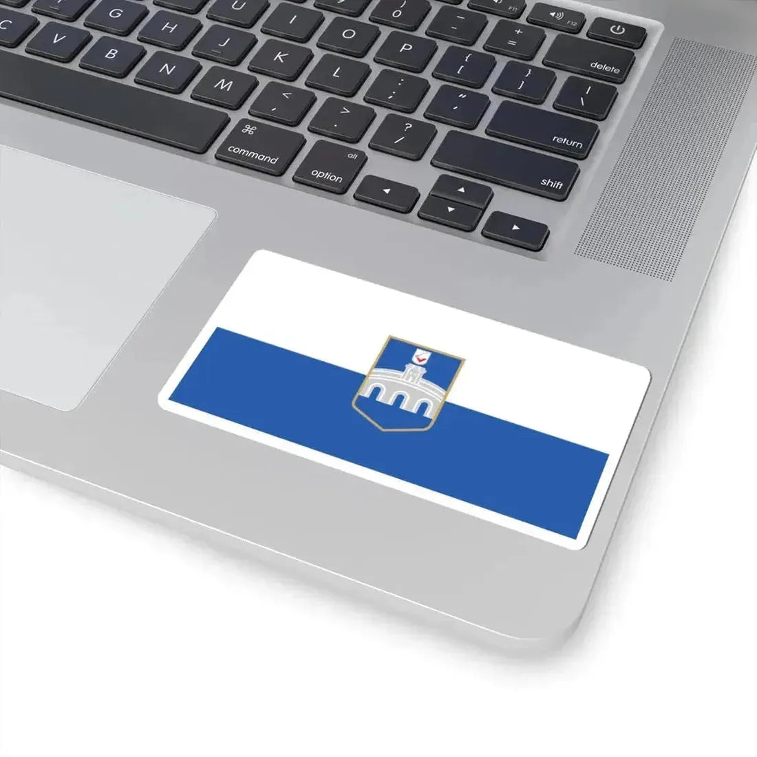 Flag of Osijek (Croatia) STICKER Vinyl Kiss-Cut Decal - The Sticker Space