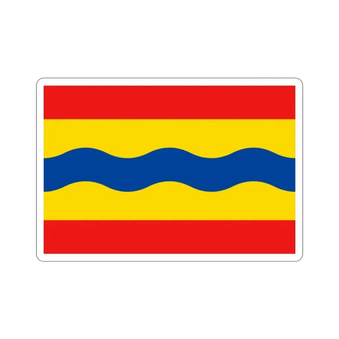 Flag of Overijssel Netherlands STICKER Vinyl Die-Cut Decal - The Sticker Space