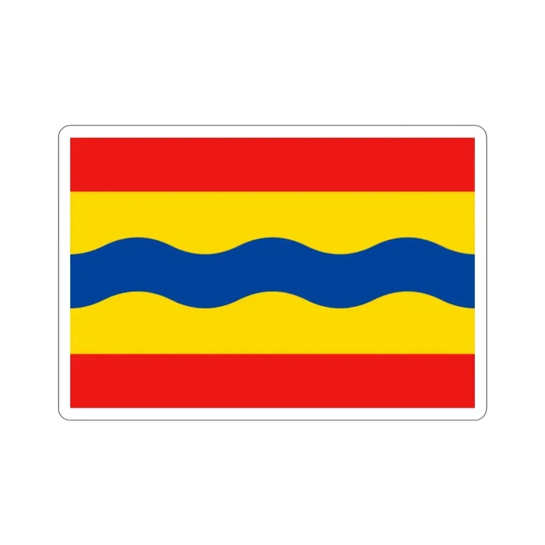 Flag of Overijssel Netherlands STICKER Vinyl Die-Cut Decal - The Sticker Space