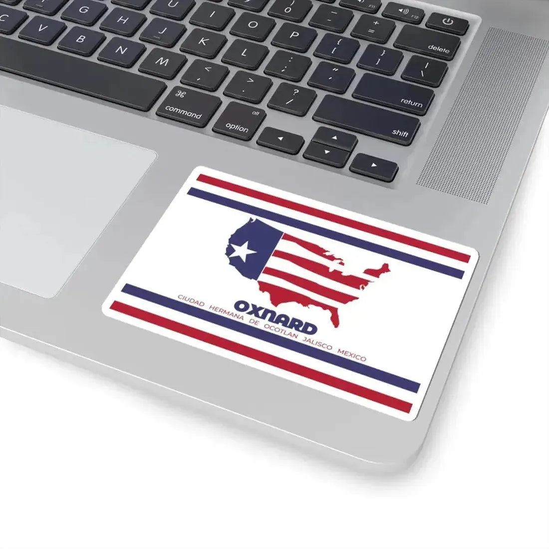 Flag of Oxnard California (United States) STICKER Vinyl Kiss-Cut Decal - The Sticker Space