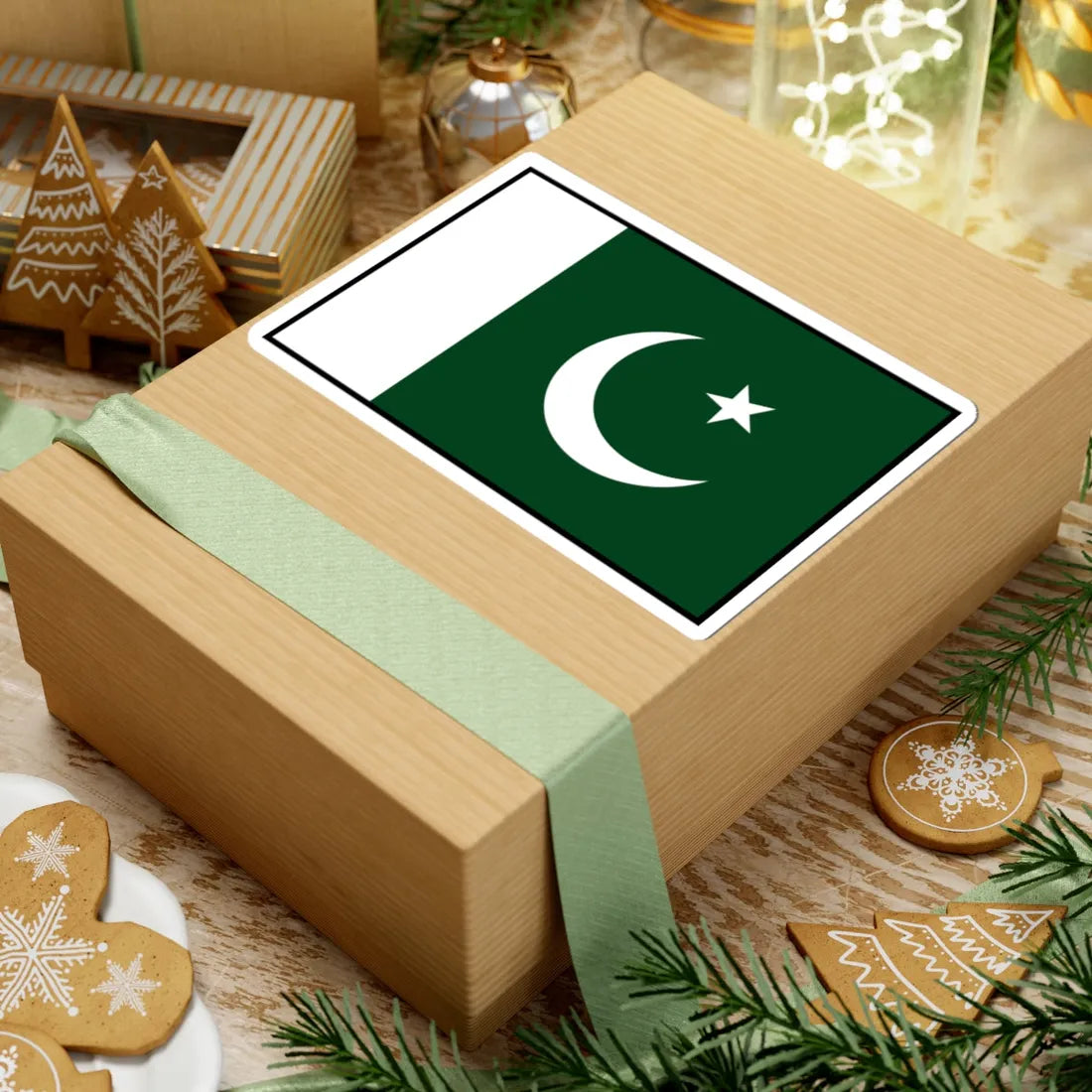 Flag of Pakistan bordered (Pakistan) STICKER Vinyl Kiss-Cut Decal - The Sticker Space