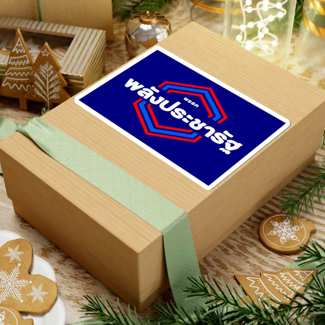 Flag of Palang Pracharath Party Before 2020 (Thailand) STICKER Vinyl Kiss-Cut Decal - The Sticker Space