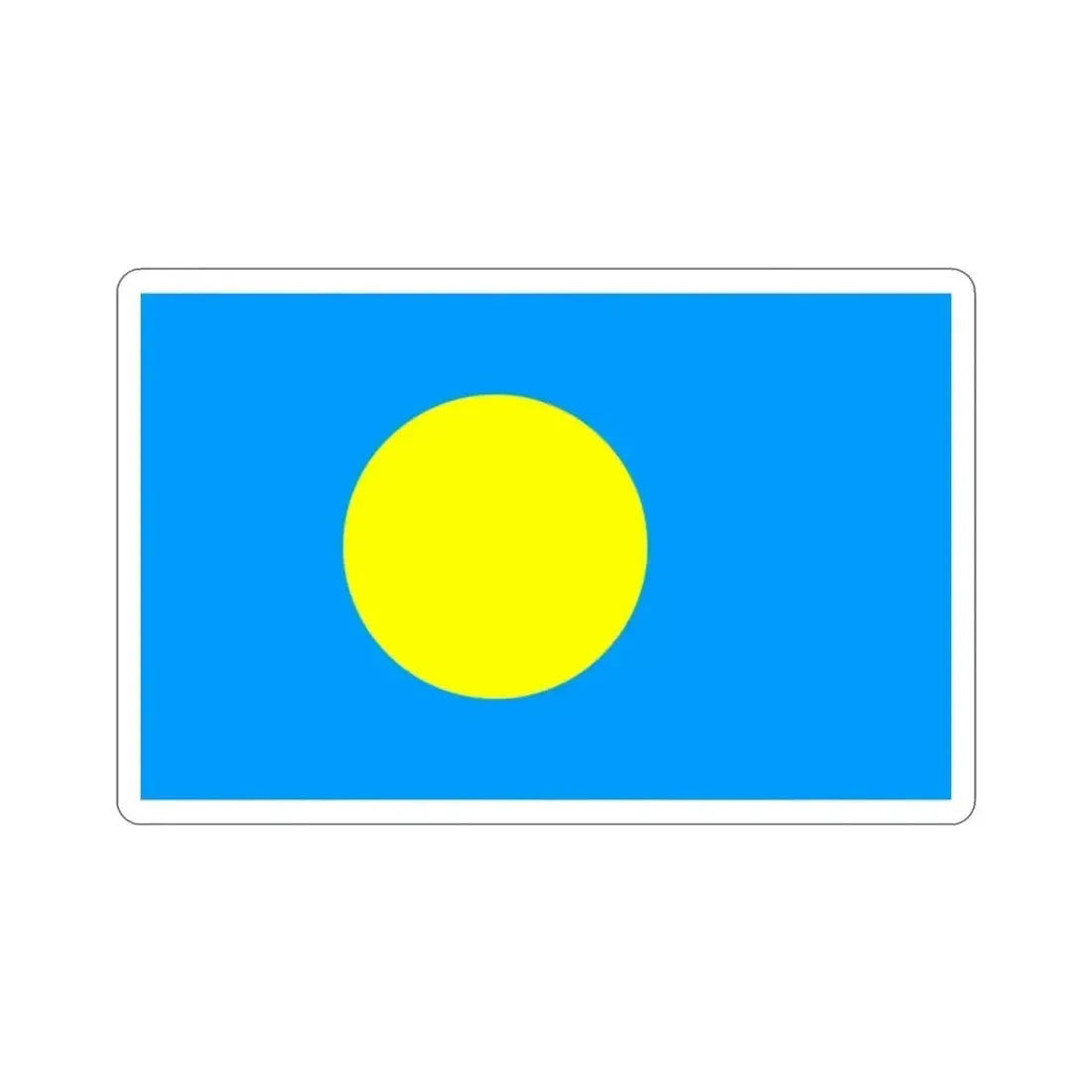 Flag of Palau STICKER Vinyl Die-Cut Decal - The Sticker Space