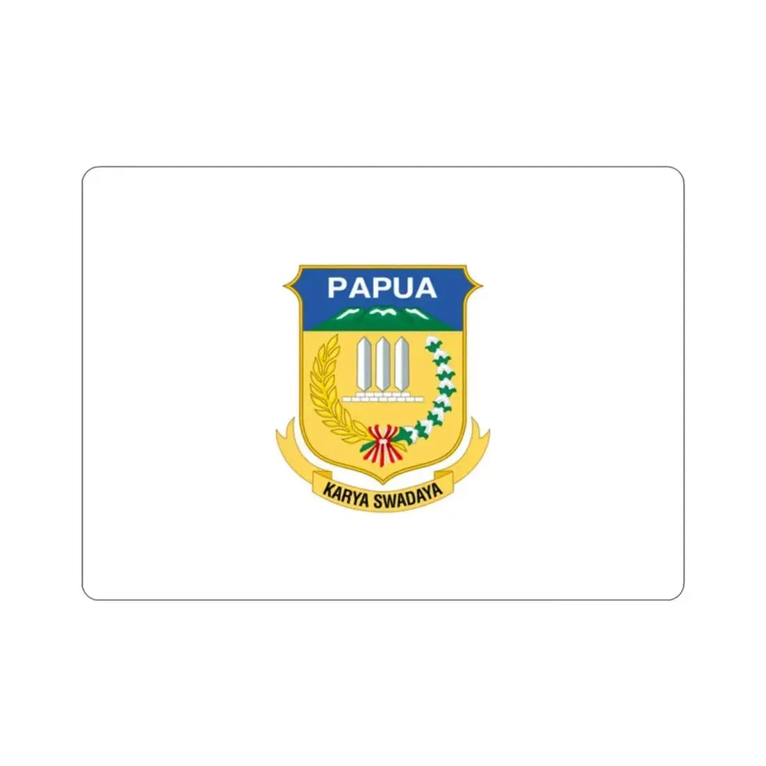 Flag of Papua Indonesia STICKER Vinyl Die-Cut Decal - The Sticker Space