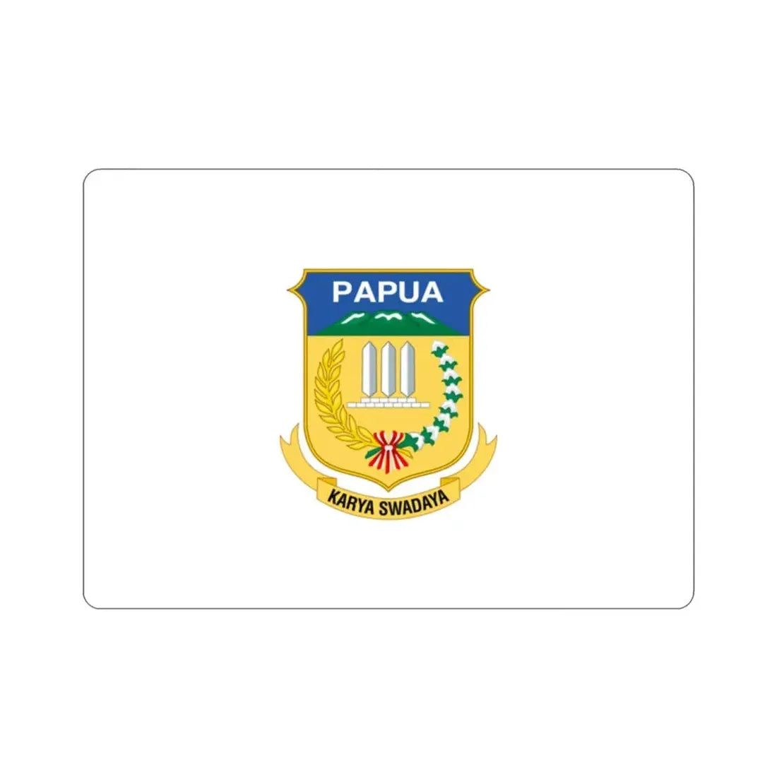 Flag of Papua Indonesia STICKER Vinyl Die-Cut Decal - The Sticker Space