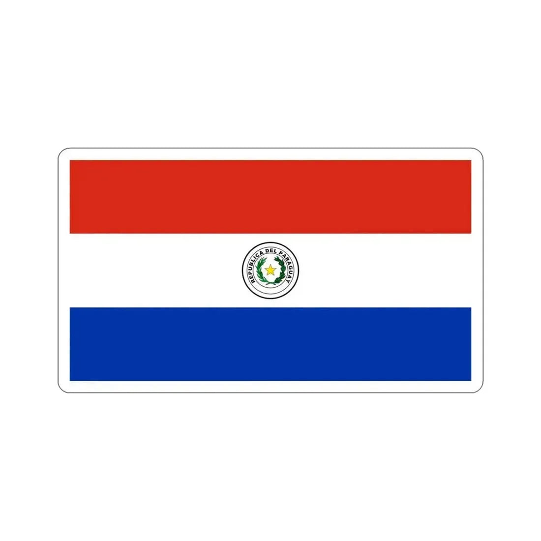 Flag of Paraguay STICKER Vinyl Die-Cut Decal - The Sticker Space