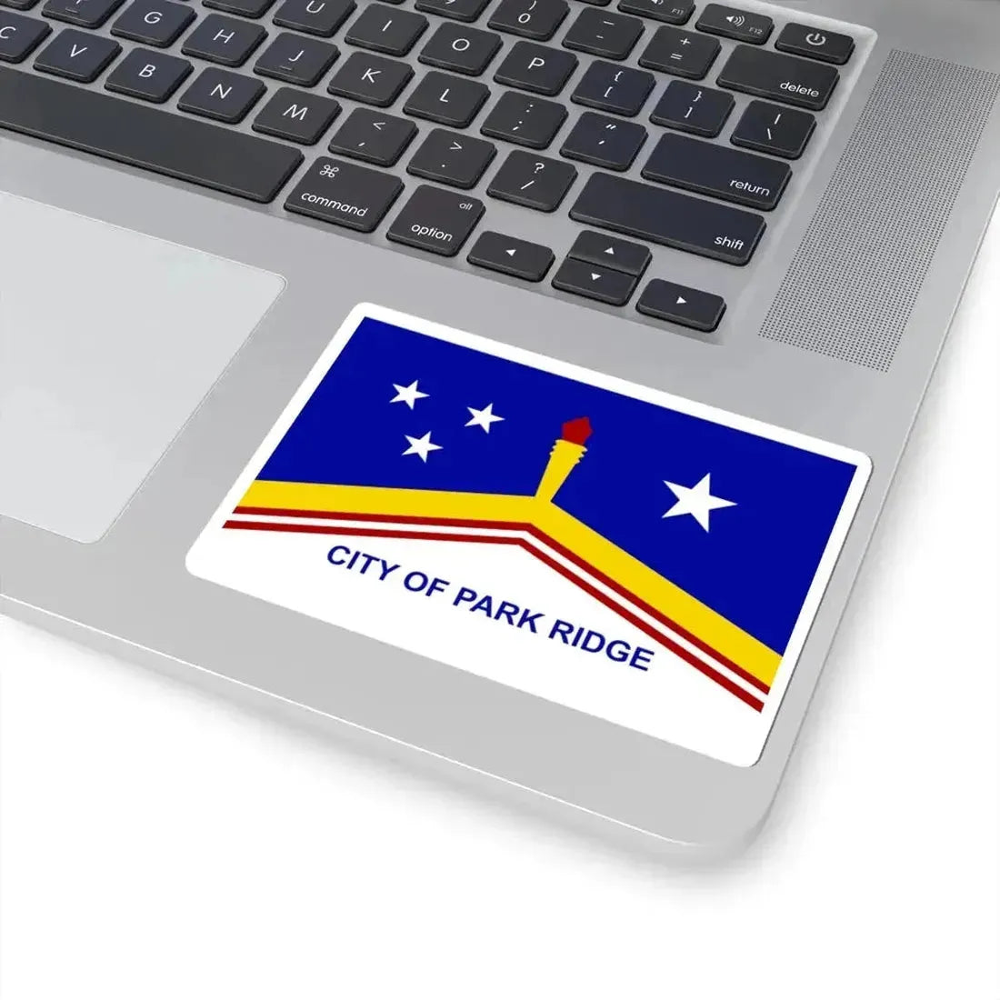 Flag of Park Ridge Illinois (United States) STICKER Vinyl Kiss-Cut Decal - The Sticker Space