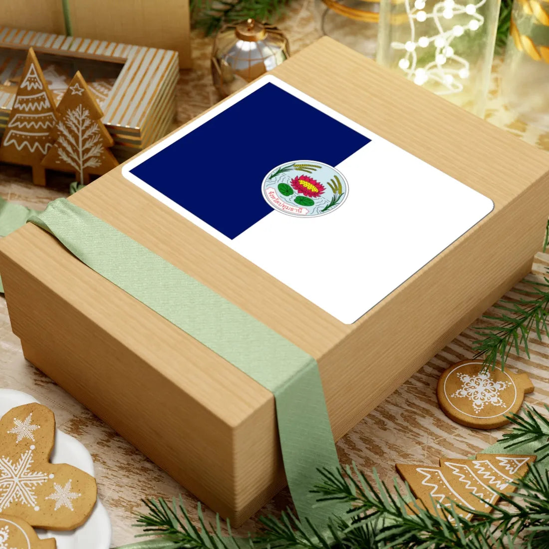 Flag of Pathum Thani (Thailand) STICKER Vinyl Kiss-Cut Decal - The Sticker Space