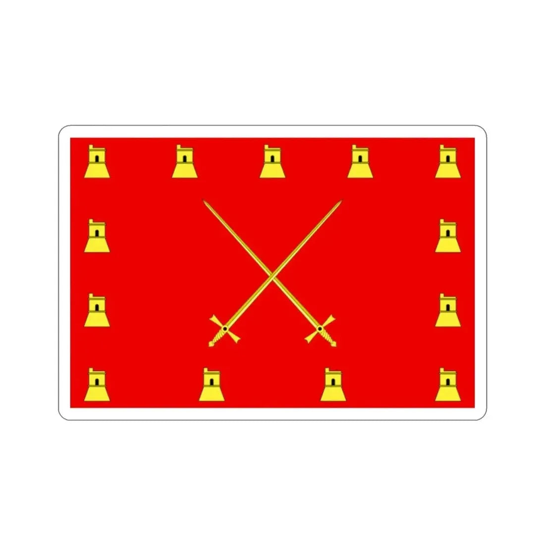 Flag of Pembroke Malta STICKER Vinyl Die-Cut Decal - The Sticker Space