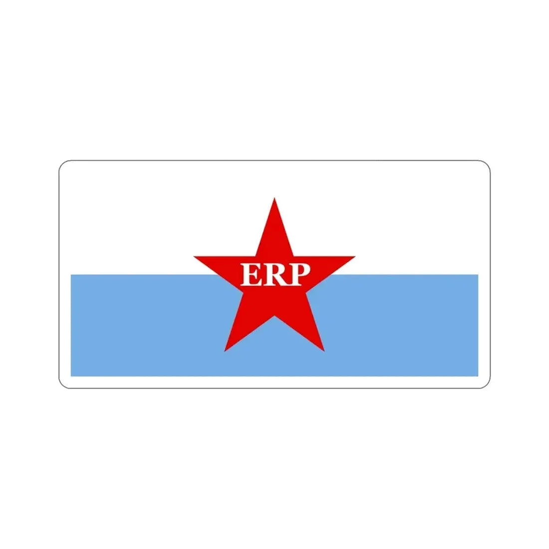Flag of People's Revolutionary Army ERP STICKER Vinyl Die-Cut Decal - The Sticker Space