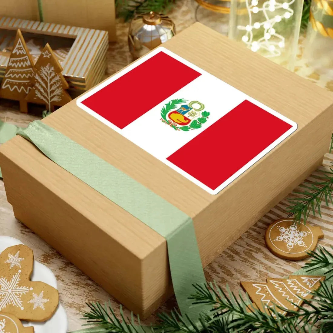 Flag of Peru state (Peru) STICKER Vinyl Kiss-Cut Decal - The Sticker Space