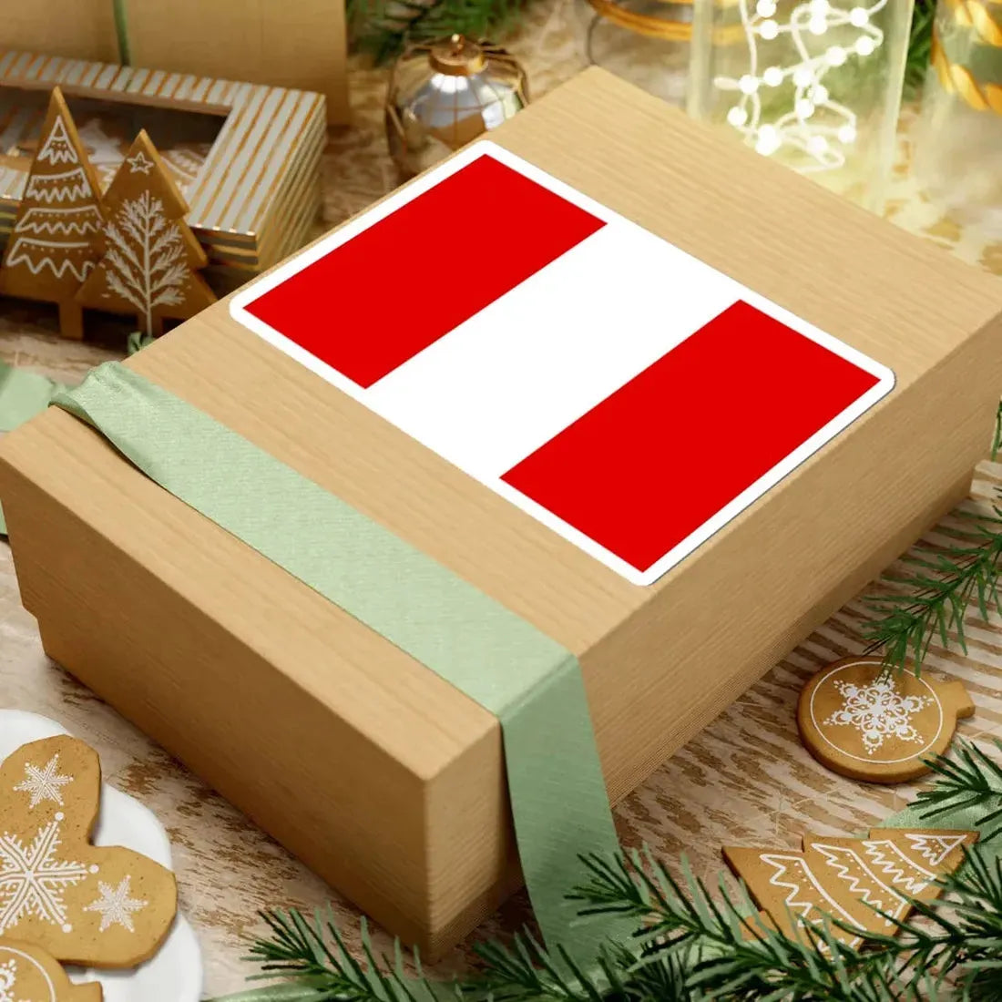 Flag of Peru variant (Peru) STICKER Vinyl Kiss-Cut Decal - The Sticker Space