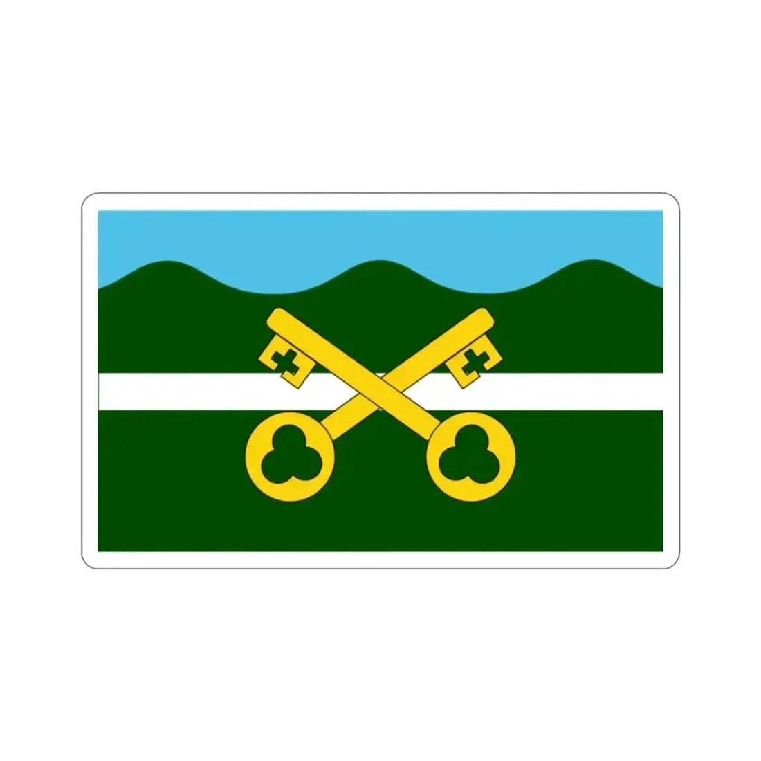 Flag of Petersfield UK STICKER Vinyl Die-Cut Decal - The Sticker Space