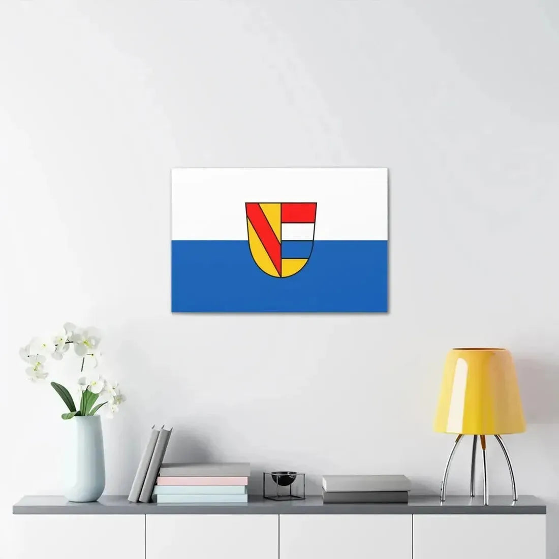Flag of Pforzheim Germany - Canvas Wall Art - The Sticker Space