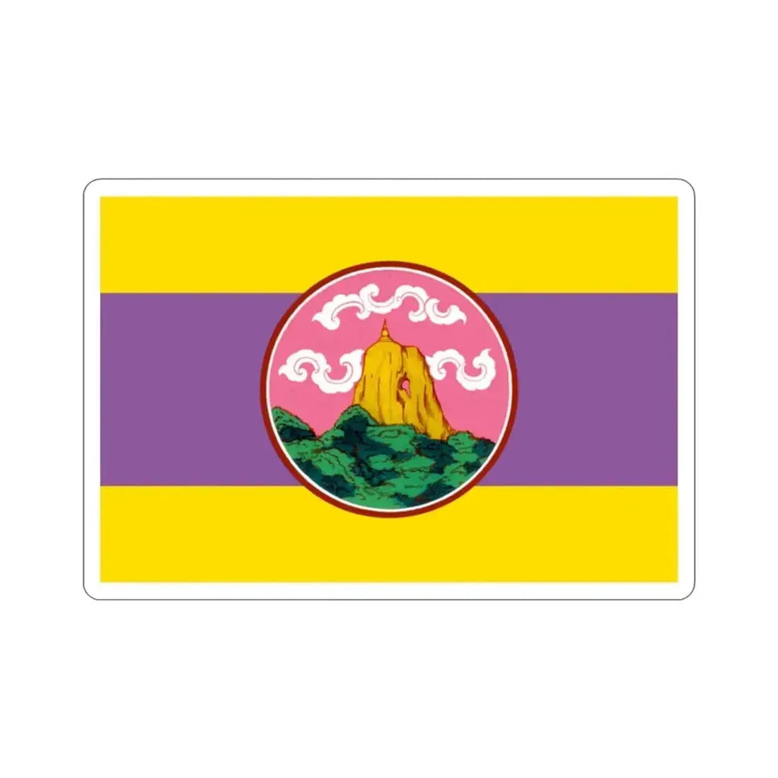 Flag of Phatthalung Province Thailand STICKER Vinyl Die-Cut Decal - The Sticker Space