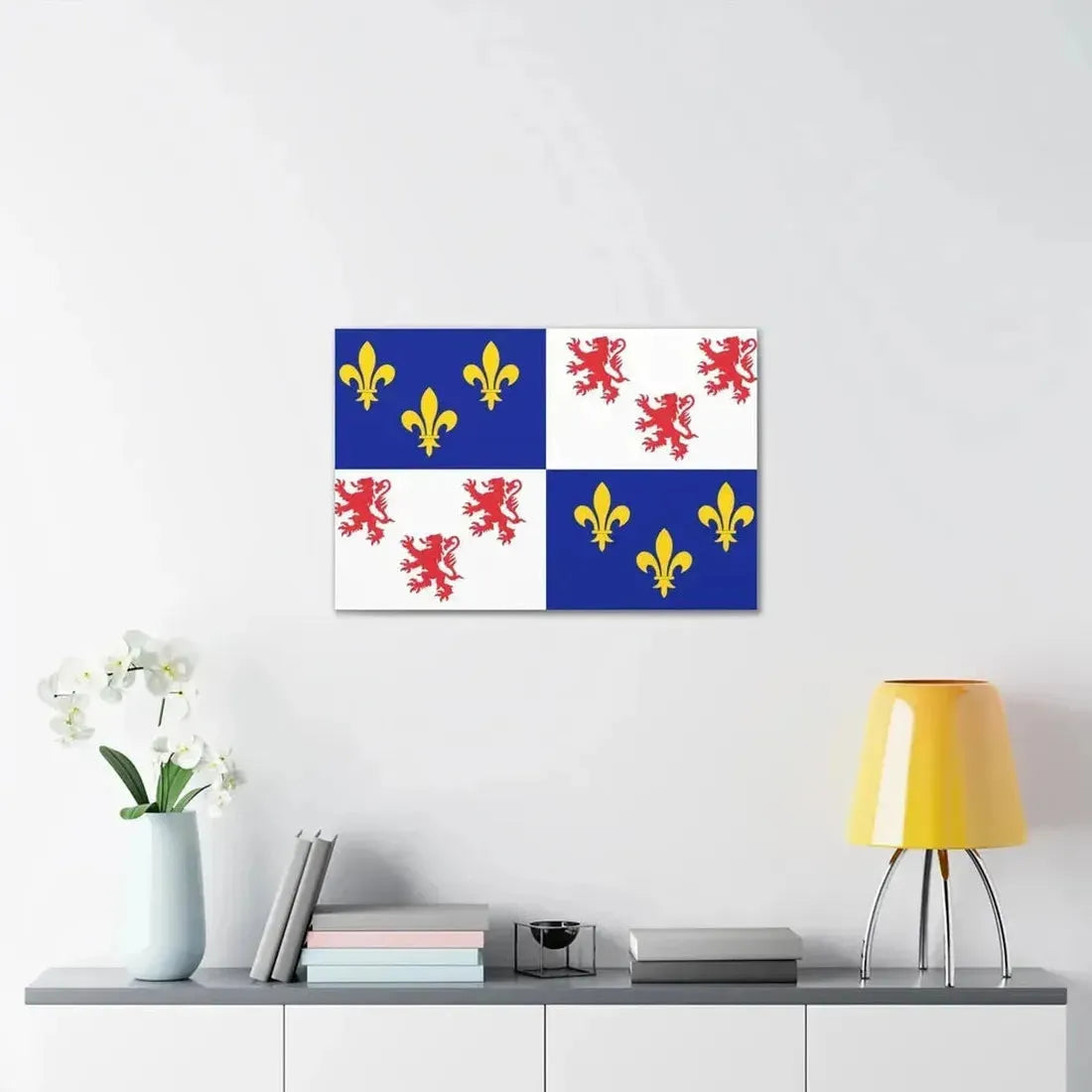 Flag of Picardy France - Canvas Wall Art - The Sticker Space