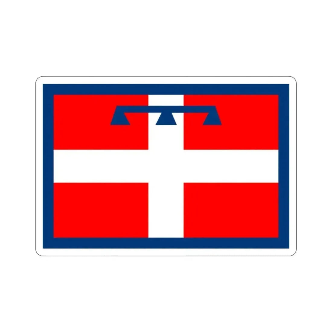 Flag of Piedmont Italy STICKER Vinyl Die-Cut Decal - The Sticker Space