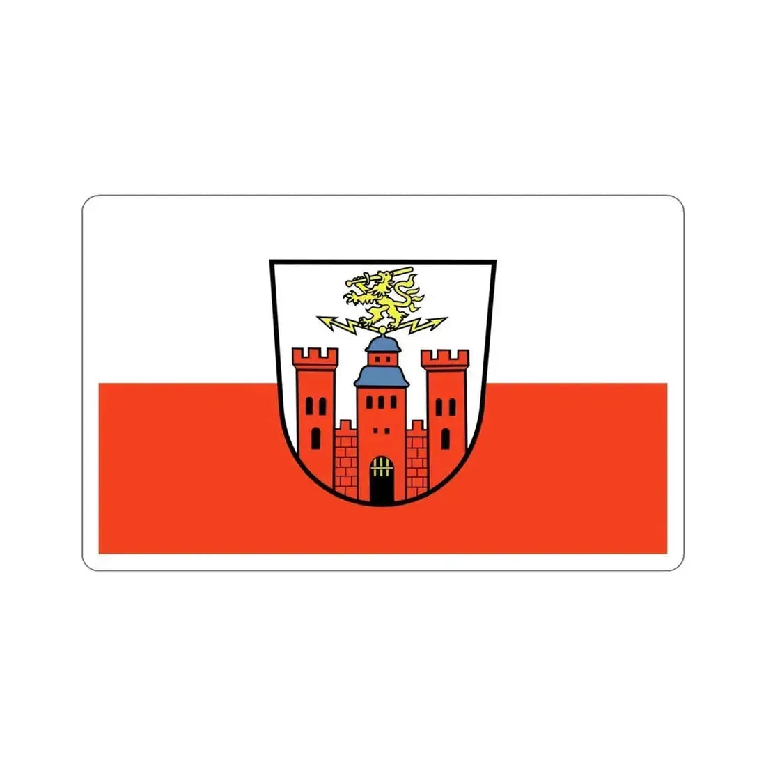 Flag of Pirmasens Germany STICKER Vinyl Die-Cut Decal - The Sticker Space