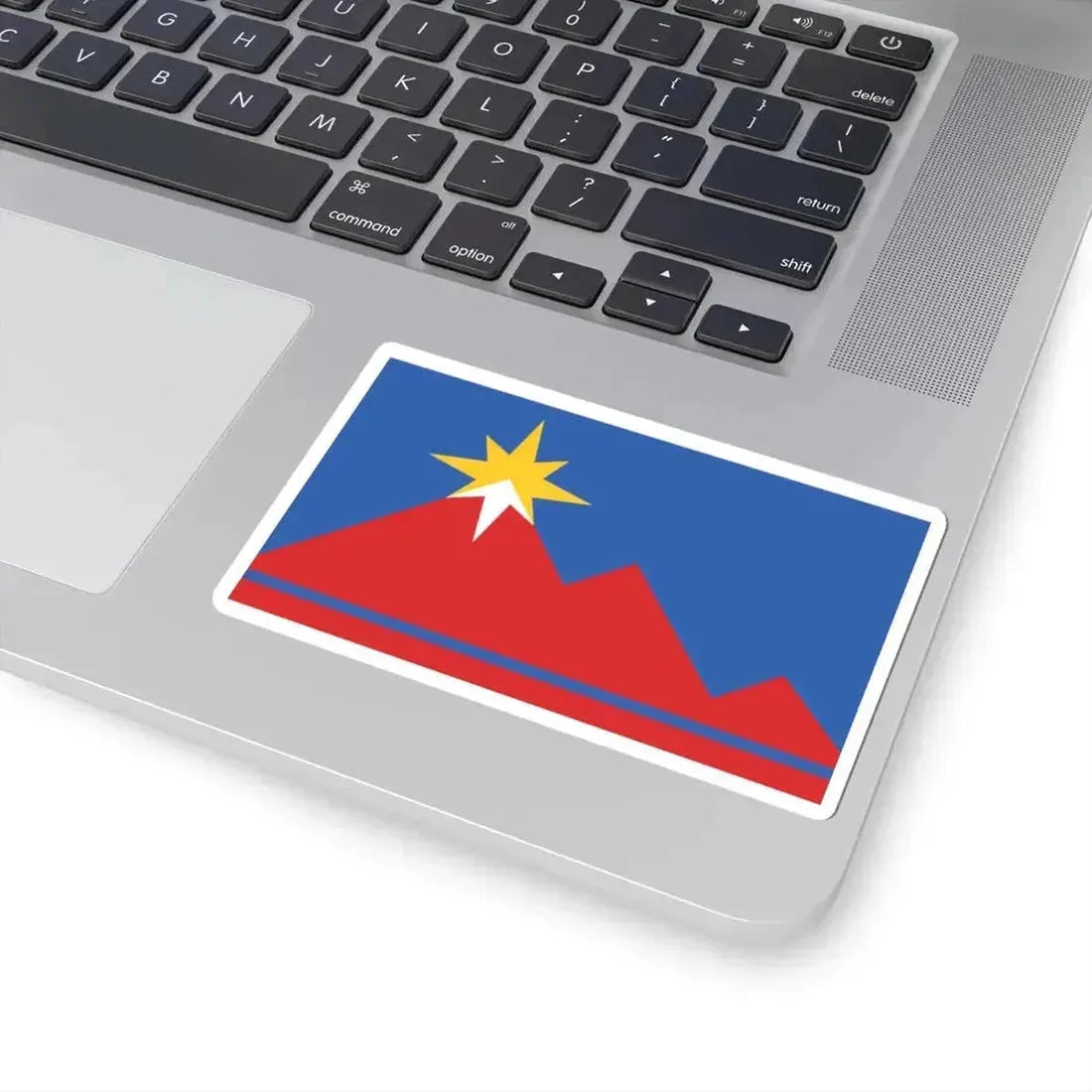 Flag of Pocatello Idaho (United States) STICKER Vinyl Kiss-Cut Decal - The Sticker Space