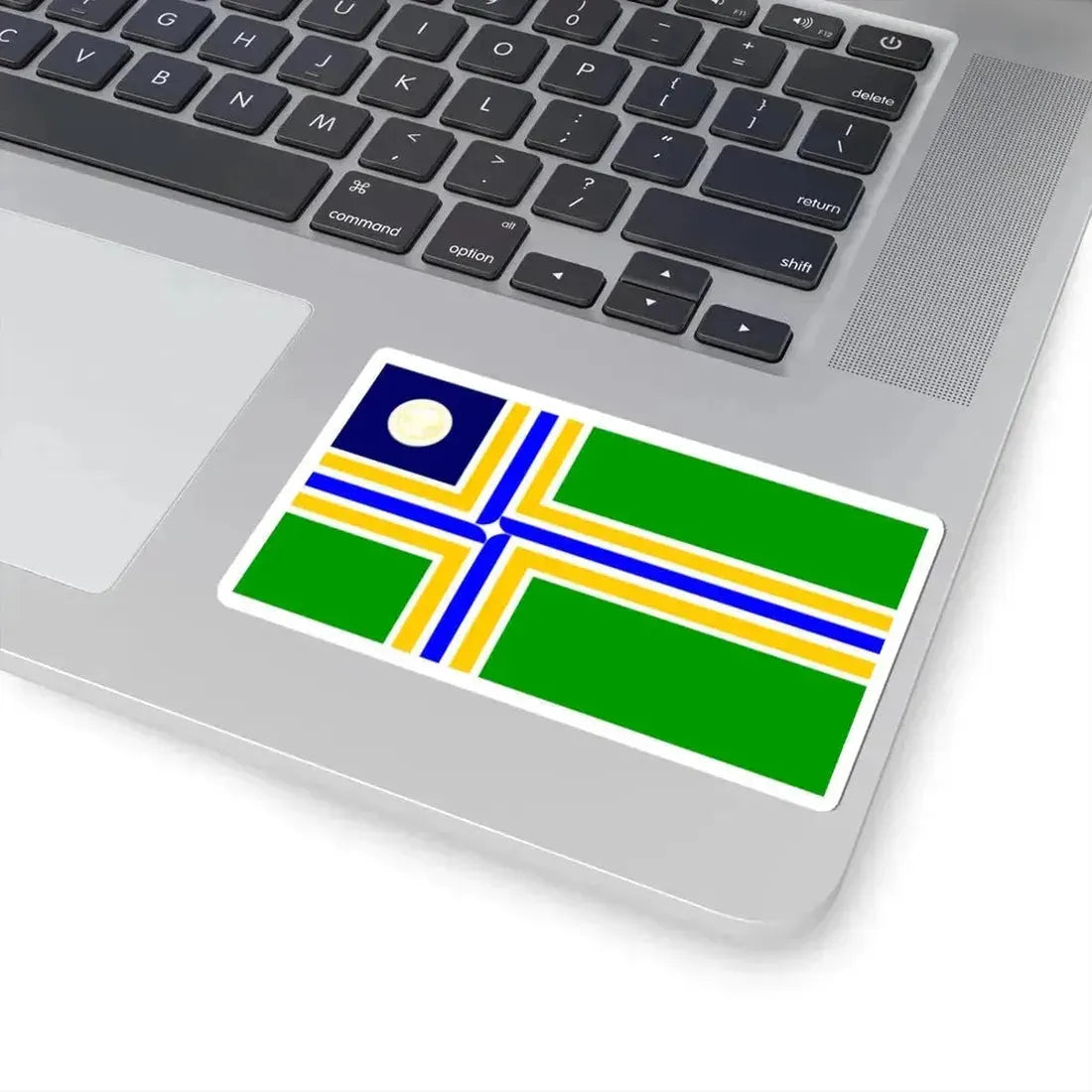 Flag of Portland Oregon 1970-2002 (United States) STICKER Vinyl Kiss-Cut Decal - The Sticker Space