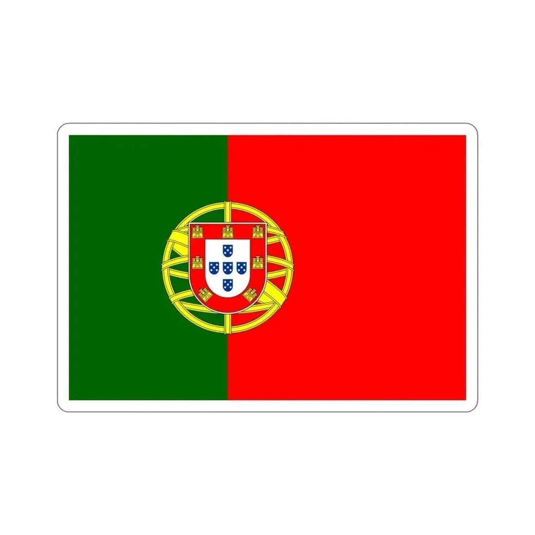 Flag of Portugal STICKER Vinyl Die-Cut Decal - The Sticker Space