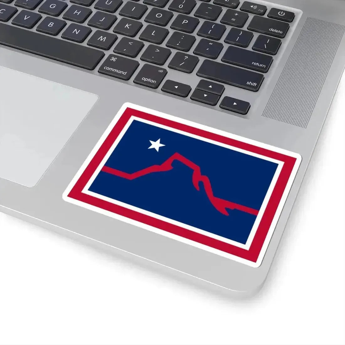 Flag of Powell Wyoming (United States) STICKER Vinyl Kiss-Cut Decal - The Sticker Space