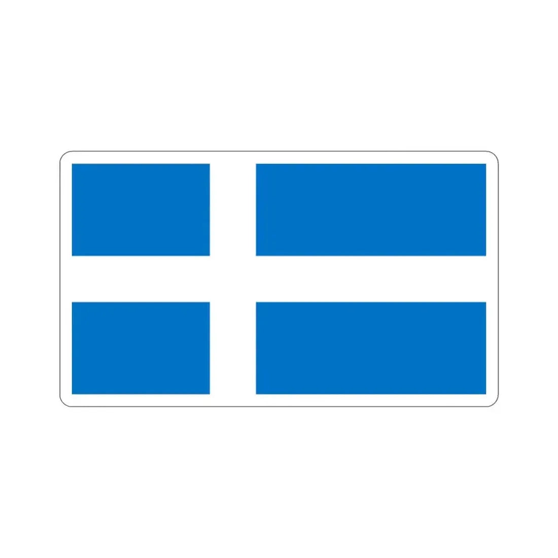 Flag of Pärnu Estonia STICKER Vinyl Die-Cut Decal - The Sticker Space
