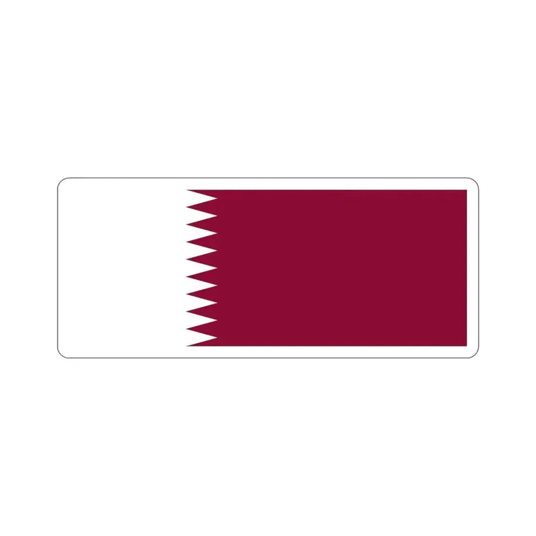 Flag of Qatar STICKER Vinyl Die-Cut Decal - The Sticker Space