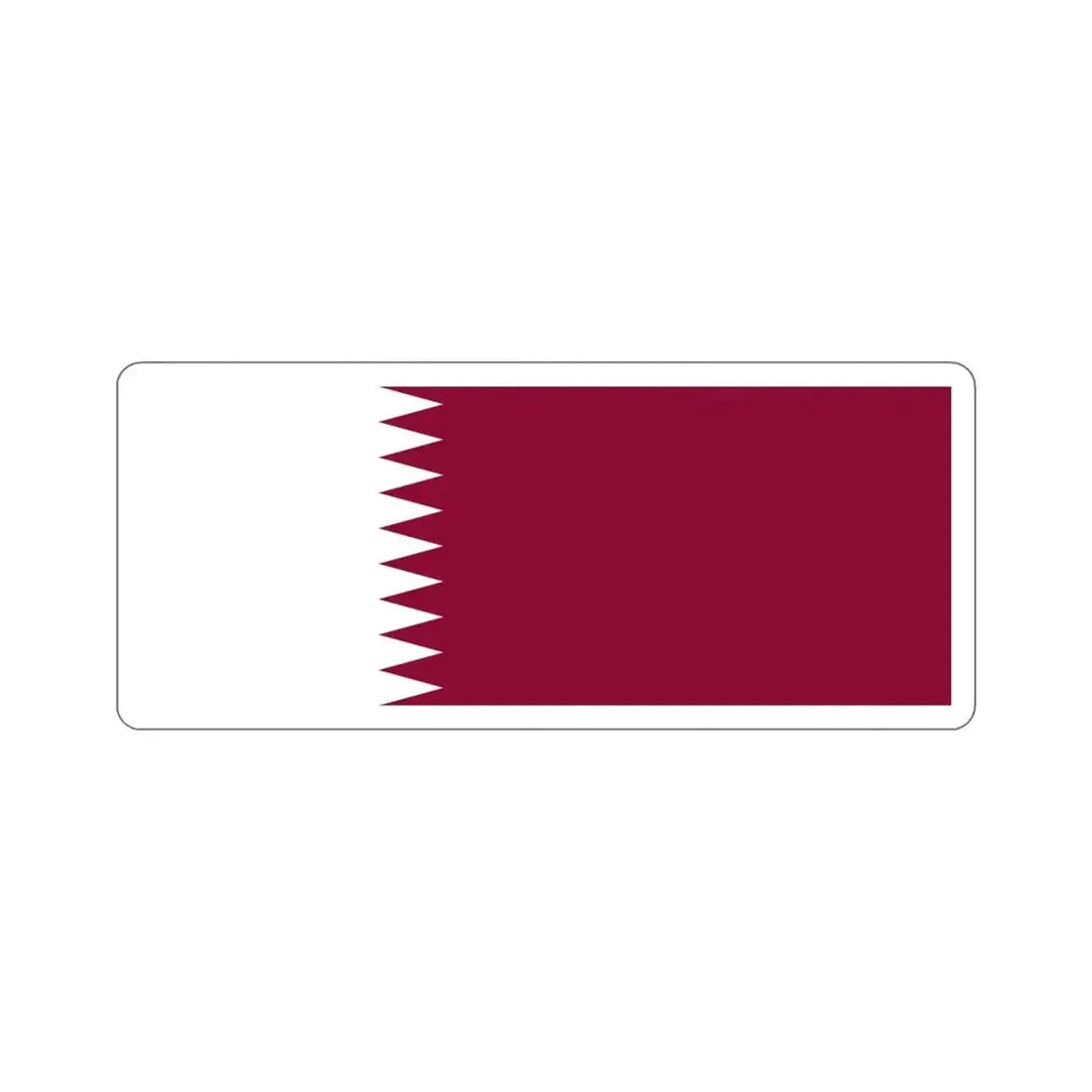 Flag of Qatar STICKER Vinyl Die-Cut Decal - The Sticker Space