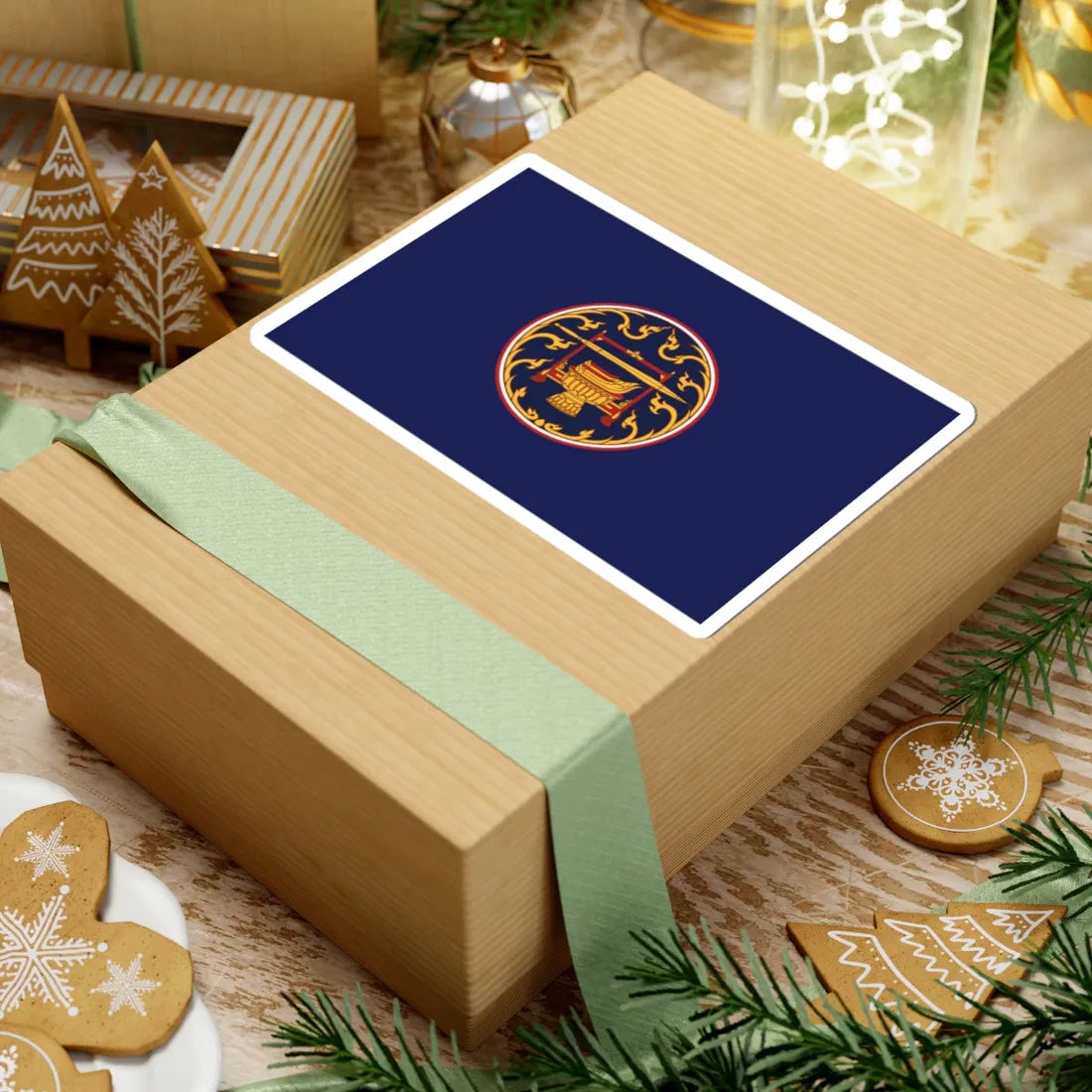 Flag of Ratchaburi (Thailand) STICKER Vinyl Kiss-Cut Decal - The Sticker Space