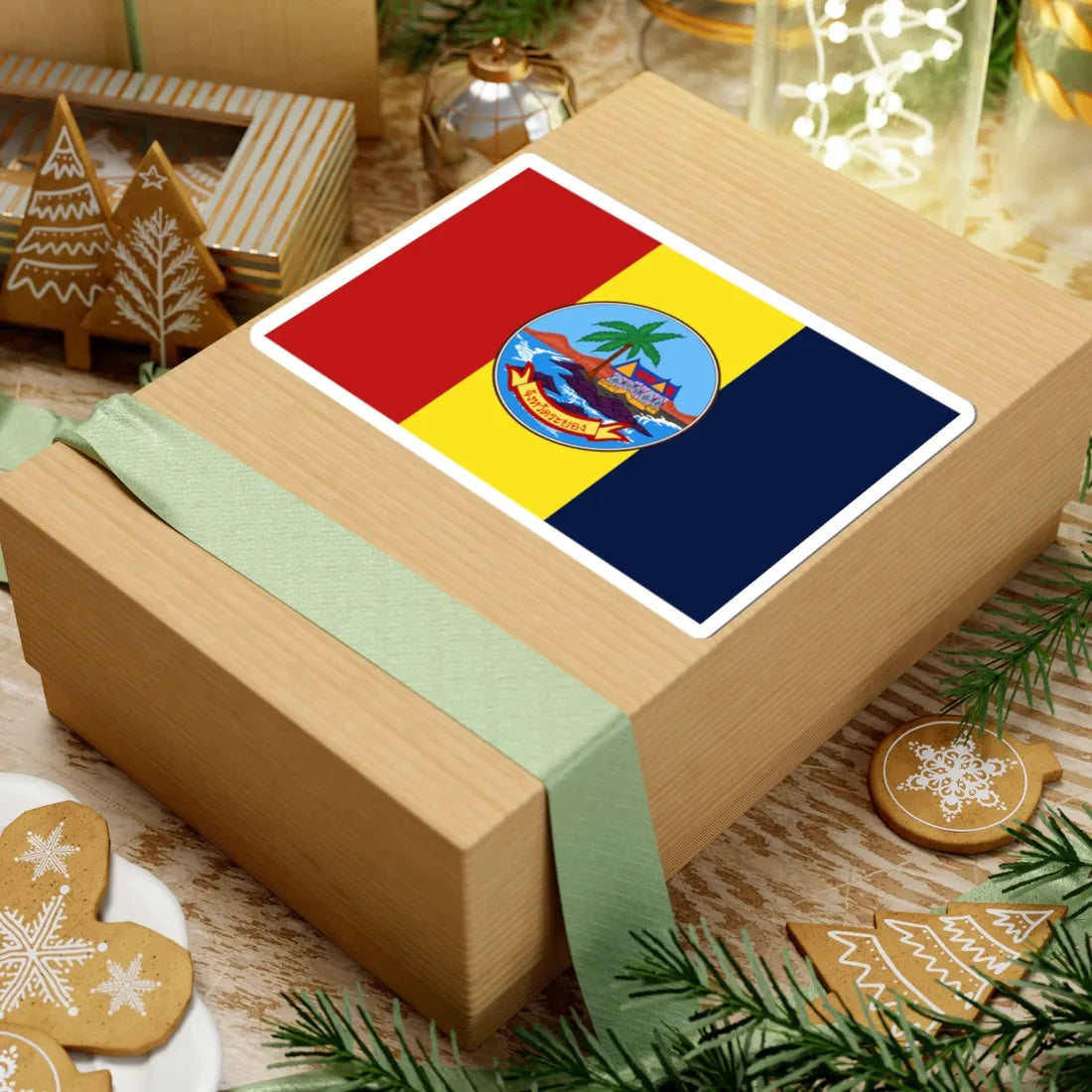 Flag of Rayong (Thailand) STICKER Vinyl Kiss-Cut Decal - The Sticker Space