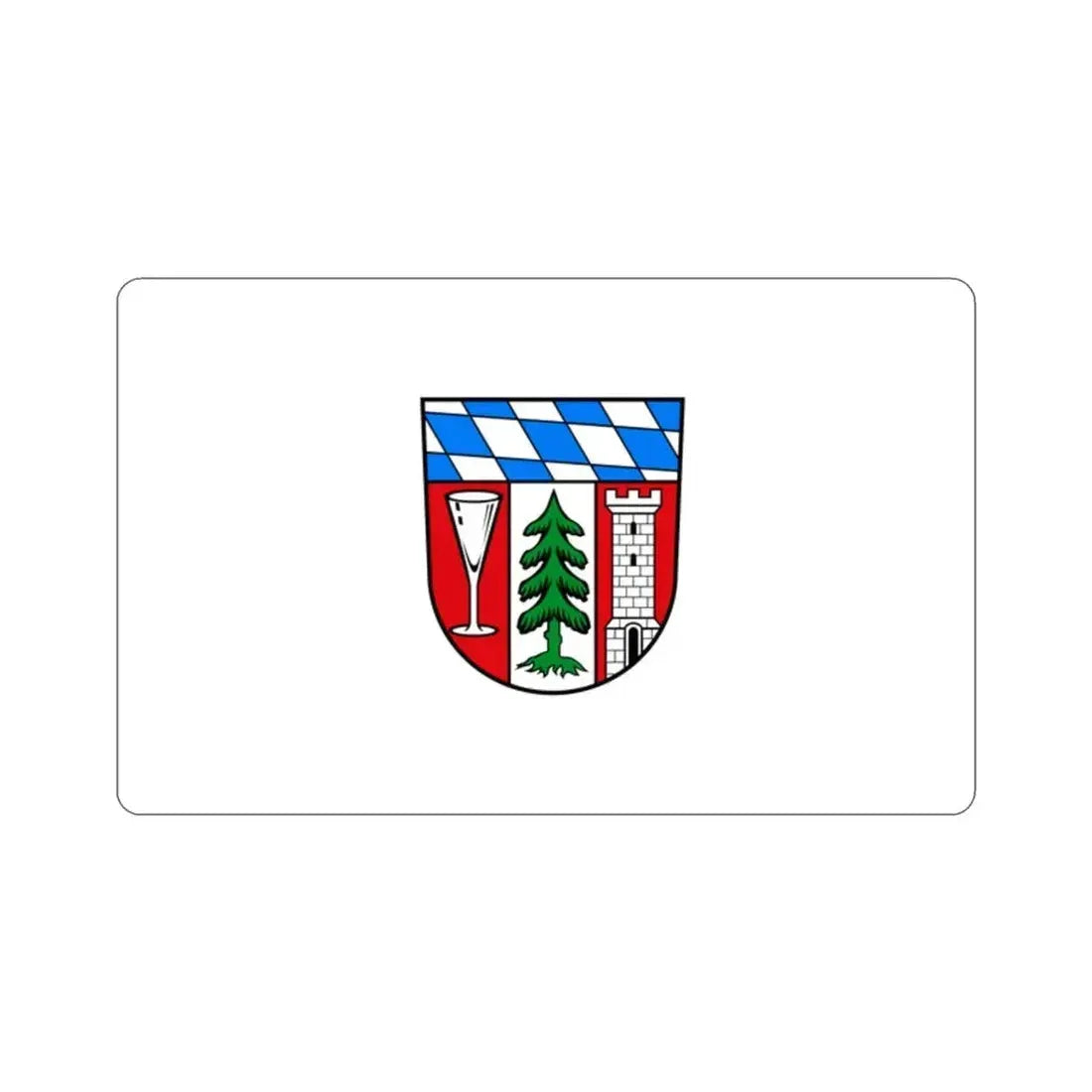 Flag of Regen Germany STICKER Vinyl Die-Cut Decal - The Sticker Space