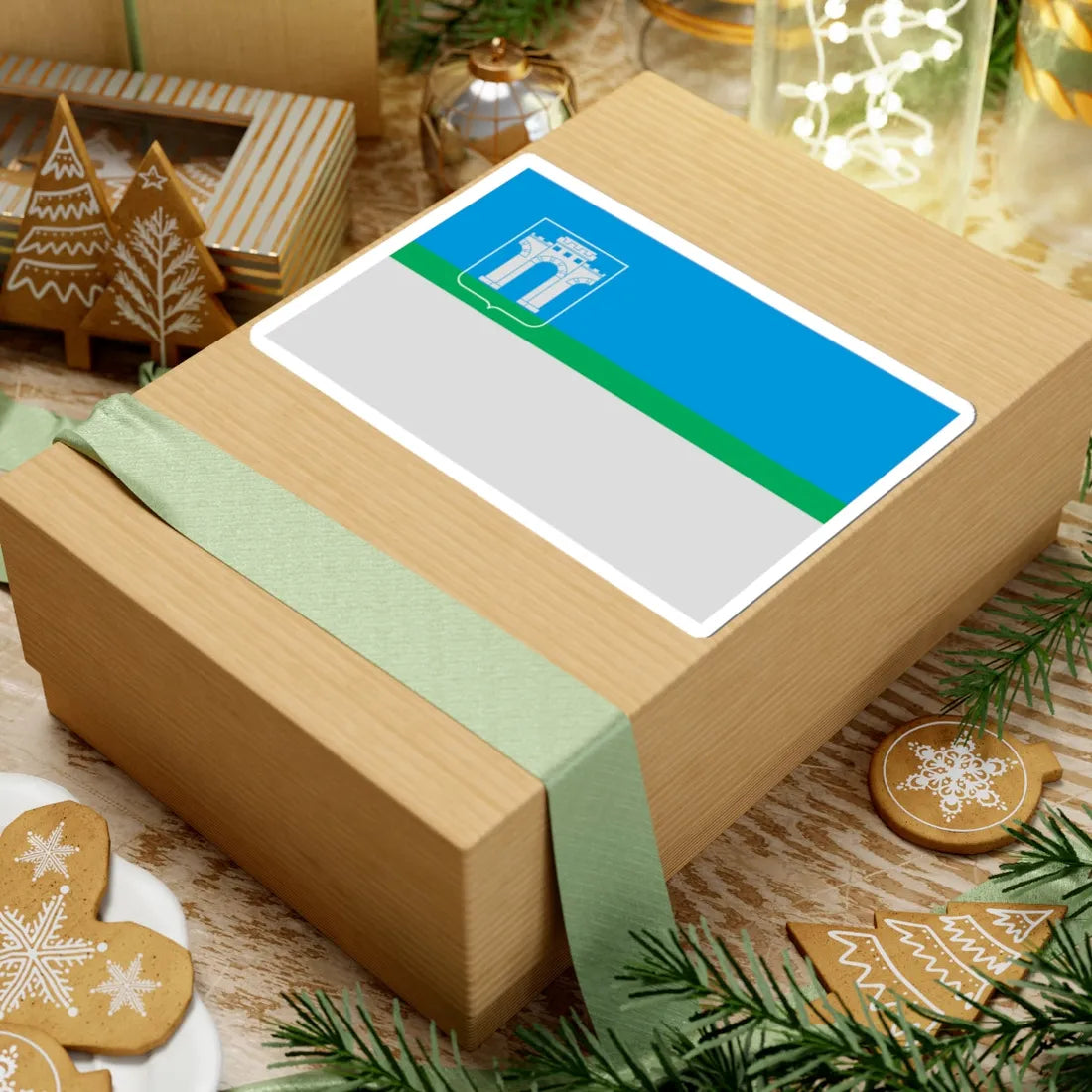 Flag of Rivne (Ukraine) STICKER Vinyl Kiss-Cut Decal - The Sticker Space