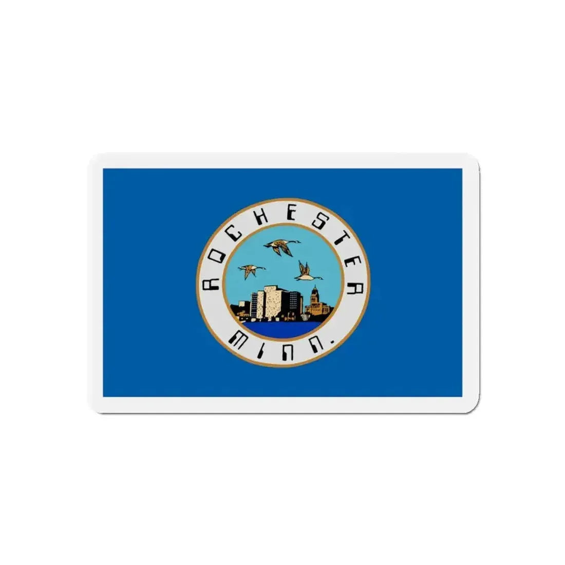 Flag of Rochester Minnesota - Refrigerator Magnet - The Sticker Space